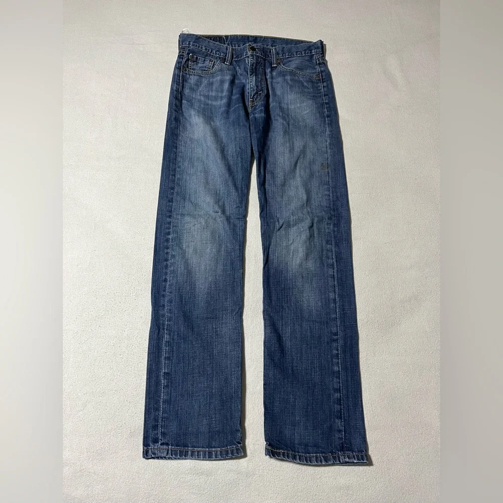 Levis 513‎ Mens 30x30 Slim Straight Denim Blue Jeans